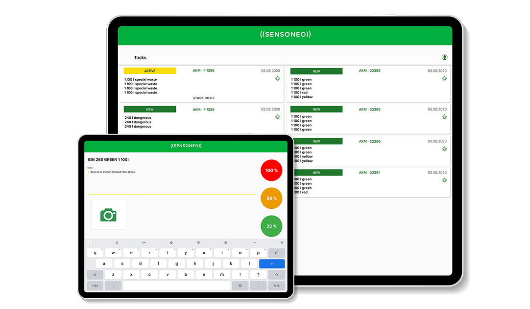 Sammlungs-App für Fahrer